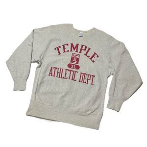 Temple Athletic Dept 80s Champion Made in USA Reverse Weave Sweatshirt XL